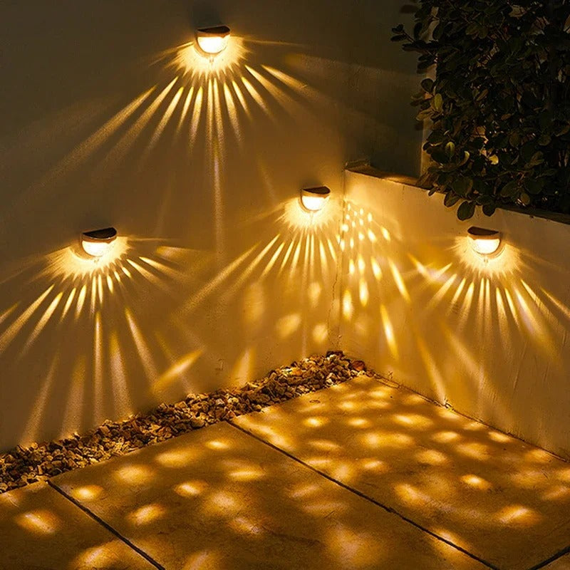 Lámparas de pared impermeables para jardín Pack 2 Unidades