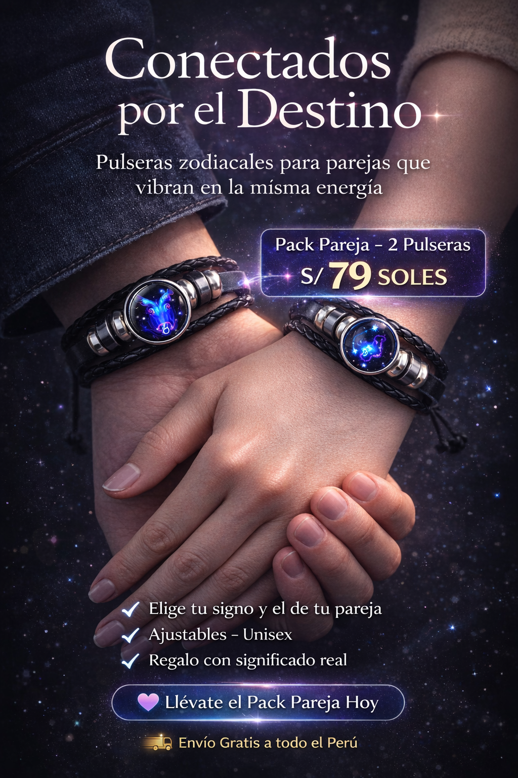 Pulseras zodiacales para parejas