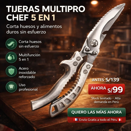 TIJERAS MULTIPRO CHEF 5 EN 1