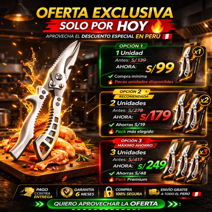 TIJERAS MULTIPRO CHEF 5 EN 1