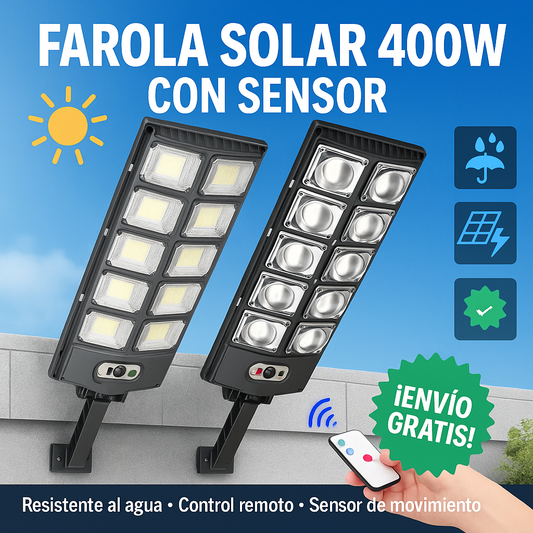 Farola Solar Gigante LED Exterior 400W