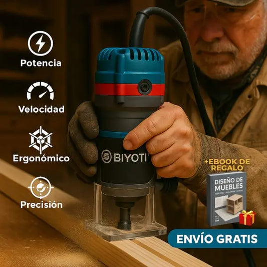 Ruteador de Mano PRO – Cortes, Cantos y Ranuras Impecables Synersonic