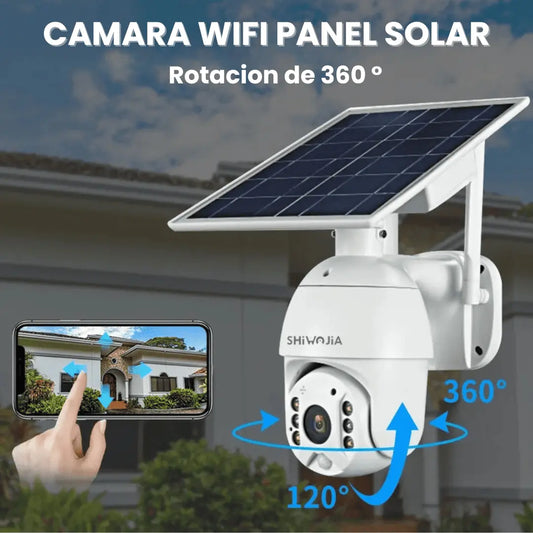 Cámara con Panel Solar