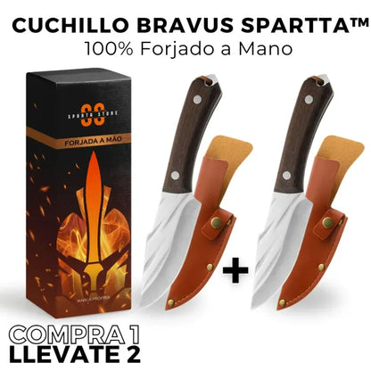 Cuchillo Bravus Espartacus 100% Forjado a Mano (+REGALO GRATIS)